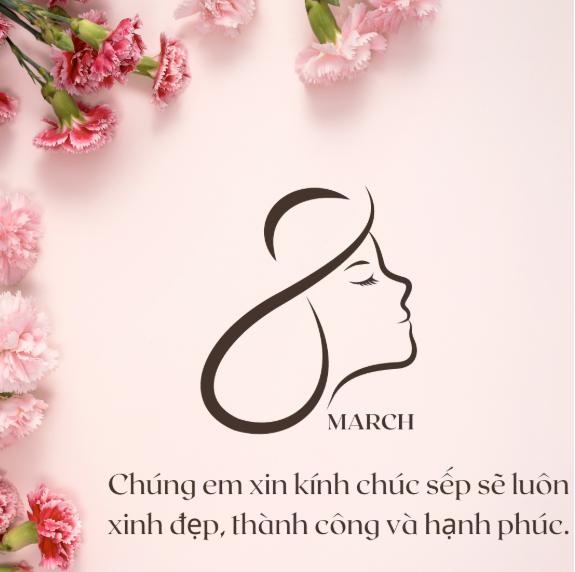 Lời chúc 8/3 cho sếp nữ